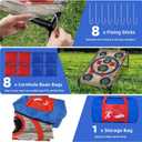 NZQXJXZ Portable Cornhole Board Set with 8 Bean Bags Corn Hole Toss Game Cornhole Games for Indoor and Outdoor Parties, Ideal for Kids, Adults, Camping Travel,Parties,Beach, Yard