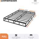 HAVONIZD 7 Inch Box Spring Full, Heavy Duty Box Spring Full Size Bed, Easy Assembly, Metal Frame Mattress Foundation with Fabric Cover