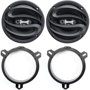 6.5 3-Way Car Audio Door Speakers (Pair) for Toyota Tacoma/Camry/Highlander