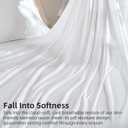 GOKOTTA Fitted Sheet King Only,100% Rayon Derived from Bamboo Fitted Sheet, Ultra Soft, Cooling and Breathable Bottom Sheet with 4 Elastic Corner Straps, No Slip, No Pilling,16" Deep Pocket-Bright White