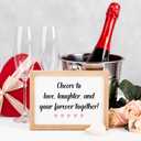 6 x NewEleven Engagement Gifts For Couples - Happy Wedding Cards For Bride And Groom - Romantic Present, Congratulation Wedding Gifts From Friend, Family - Greeting Card (May The Rest)