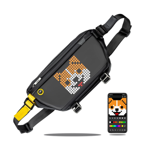 Divoom Sling Bag with LED Display, Crossbody Waterproof Shoulder Chest Backpack Cycling Travel Daypack for Men Women