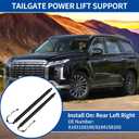 X AUTOHAUX Rear Left Right Tailgate Power Lift Support for Hyundai Palisade 2020-2024 3.8L Liftgate Power Hatch Shock Strut No.81831S8100/81841S8100 Electric Trunk Power 1 Pair