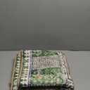 Vintage 2'6'' x 8' Washable Area Rug - Stylish Indoor Rug for Living, Dining or Bedroom - Lightweight Carpet with Non-Slip Backing - Foldable for Easy Placement and Maintenance - Green