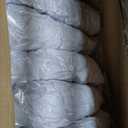 Trlyc Spandex Folding Chair Covers 100 Pcs Universal Fitted Dining Chair Cover Stretchy Slipcovers for Wedding Party Banquet Flat-Front Chairs Covers (White)