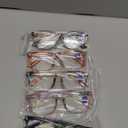 CCVOO 5 Pack Reading Glasses Blue Light Blocking, Filter UV Ray/ Glare Computer Readers Fashion Nerd Eyeglasses Women/ Men (B1 Mix, 2.0)