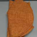 homing 15 Inch Round Cloth Placemats Set of 6, Cotton Linen Blend Washable Table Mats, Farmhouse Dining Place Mats for Indoors & Outdoors, Easy to Clean, Orange