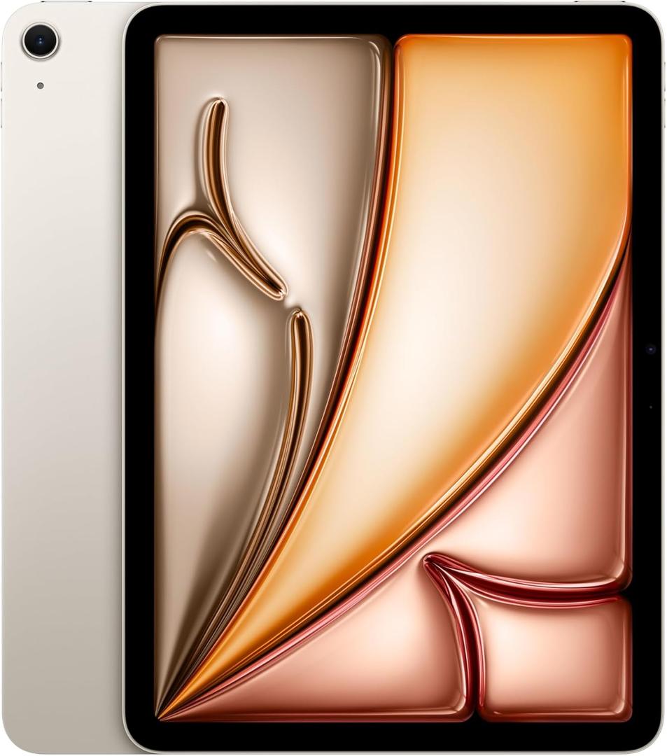 Apple iPad Air 11-inch with M3 chip Built for Apple Intelligence, Liquid Retina Display, 256GB, 12MP Front/Back Camera, Wi-Fi 6E, Touch ID, All-Day Battery Life  Starlight