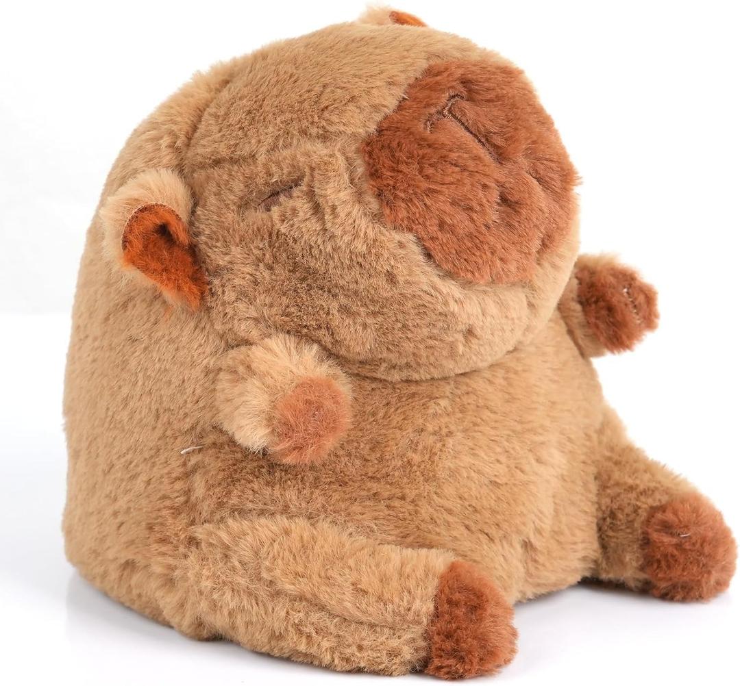 Aikertec Adorable Capybara Plush Toy - 7.8 Inch Interactive Stuffed Animal That Repeats What You Say, Soft Toy for Kids, Perfect Children's Birthday Gift