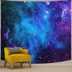 Apdidl Galaxy Tapestry for Bedroom Aesthetic Space Blue Night Starry Sky Stars Universe Tapestry Mysterious Nebula Wall Hanging Backdrop Room Decor for Bedroom Living Room (51'' x 60'') (60L" x 51W", Space Galaxy)