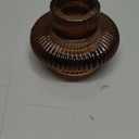 VOHO Brown Candlestick Holders Set of 6, Old Fashioned Candle Sticks Holder Decor for Daily Room/Halloween/Thanksgiving Party, Double Side Taper Candle Holders for Candlesticks/Tealight Candles(Brown)