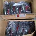 POWERTEC 8 Inch Caster Wheels Set of 8, Heavy Duty Fixed Plate Casters with Rubber Knobby Tread for Workbench, Dolly, Cart, Trolley, Wagon, Toolbox & Chicken Coop, Large Castor Wheels (17053-P8)