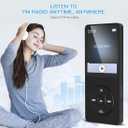 AGPTEK A02PL 64GB MP3 Player, 70 Hours Playback Lossless Sound Music Player, Supports up to 128GB(Black)