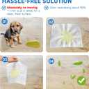L&W BROS. Pet Absorbent Sheets Innovative Solution for Mess-Free Cleanup (Not Traditional Pee Pads), 12"x10" Quick Absorbent Paper Towels for Dog Pee Stain & Odor Remover (50 PCS)