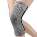 Premium Recovery Knee Compression Sleeve,Gray,S | Germanium & Bamboo Charcoal Infused Knee Brace for Improved Circulation, Joint Stability, and Pain Relief​