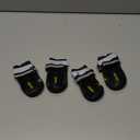 QUMY Dog Shoes for Large Dogs, Medium Dog Boots & Paw Protectors for Winter Snowy Day, Summer Hot Pavement, Water-Resistant in Rainy Weather, Outdoor Walking, Indoor Hardfloors Skid-Resistant Sole, Size 1: 1.8'' x 2.3''(W*L) (Pack of 4)