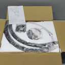 WJShome 20.7" Wagon Wheel Chandelier, 6-Light Black Chandeliers for Dining Room, Farmhouse Foyer Lighting Fixtures, Round Rustic Chandelier, for Kitchen Island, Entryway, Hallway