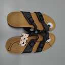 mysoft Women's Slide Sandals Adjustable Orthopedic Flip Flops Arch Support Comfortable Walking Summer Shoes US 10