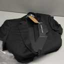 Alton Lane Mercantile Jacket Tailored Fit - Premium Quality Suit Jacket for Men, Stylish and Elegant Formal Suit for Men (44, Black)