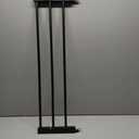 Cumbor 29.7-40.6" Baby Gate for Stairs, Baby Essential Safety Gate, Mom's Choice Awards Winner-Dog Gate for Doorways, Pressure Mounted Auto-Close Pet Gates for Dogs Indoor, Durable Child Gate, Black