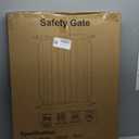 Fairy Baby Narrow Baby Gate for Doorways Stairs, 24-29 inch Wide Pressure Mounted Walk Through Metal Auto Close Safety Child Gates for Kids or Pets, Black