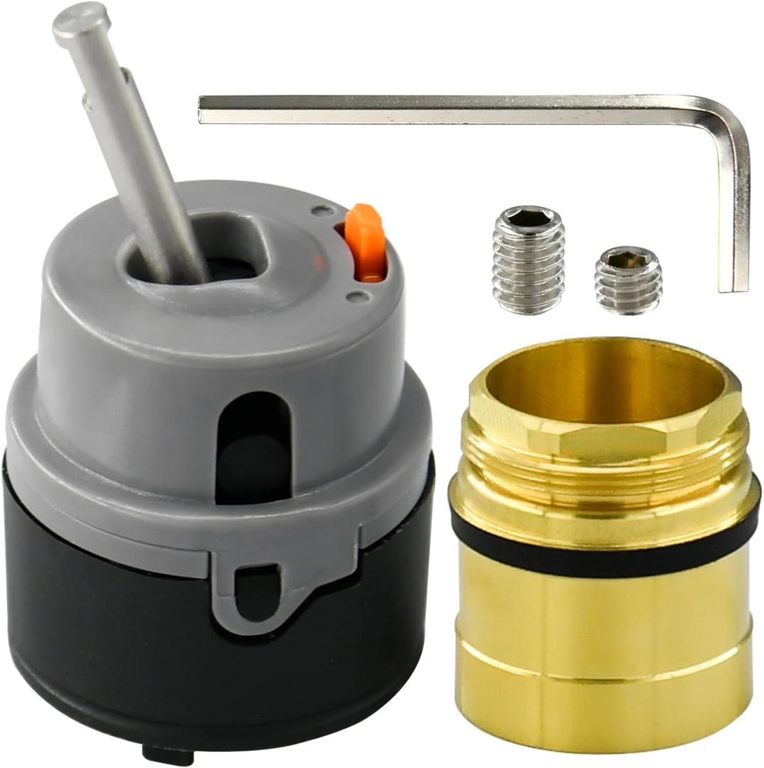 RP50587 Cartridge Replacement for Delta Single Handle Kitchen and Lavatory Faucets, Works with DIAMOND Seal Technology Models Featuring a 36 mm Motion, (Include RP51503 Bonnet Nut