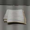 decorUhome Chenille Soft Throw Pillow Covers 18x18 Set of 2, Farmhouse Velvet Neutral Decorative Euro Pillow Covers with Stitched Edge for Couch Sofa Bed Home Decor, White