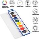 Ezzgol Watercolor Paint Sets Bulk Pack of 24, 8 Colors Washable Paint Sets for Kids, Quality Water Color Wooden Brushes, Perfect for Preschool Classroom
