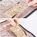 BELALIFE Travel Jewelry Case Organizer, Foldable Storage Roll for Earrings, Necklaces, Rings, Bracelets, Brooches, Black