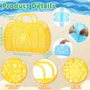 48 Pcs Pool Party Favors for Kids Beach Party Favors, Reusable Jelly Basket Neon Sunglasses Absorbent Beach Towel End of School Gifts for Kids Summer Themed Birthday Supplies
