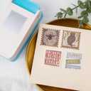 BAOFALI Stamp Puncher 1.5x1.5inch Large Square Postage Stamp Punch |Stamp Hole Puncher| Scalloped Rectangle Lever Action Paper Punches for Crafting Scrapbooking DIY Card Making Arts Crafts Supplies