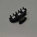 The RPZL Premium Acetate Big Hair Accessory | Oversized Claw Clip for Thick and Thin Hair | Stylish Hair Jaw Clip for Women and Girls (Black Bows)