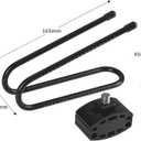 CYSKY Bike Seat Shock Absorber Bike Saddle Suspension Device for MTB Mountain Road Leisure Bicycle Shock Absorber, Support Max Load: 550 Pounds (Alloy Spring Steel, Black)