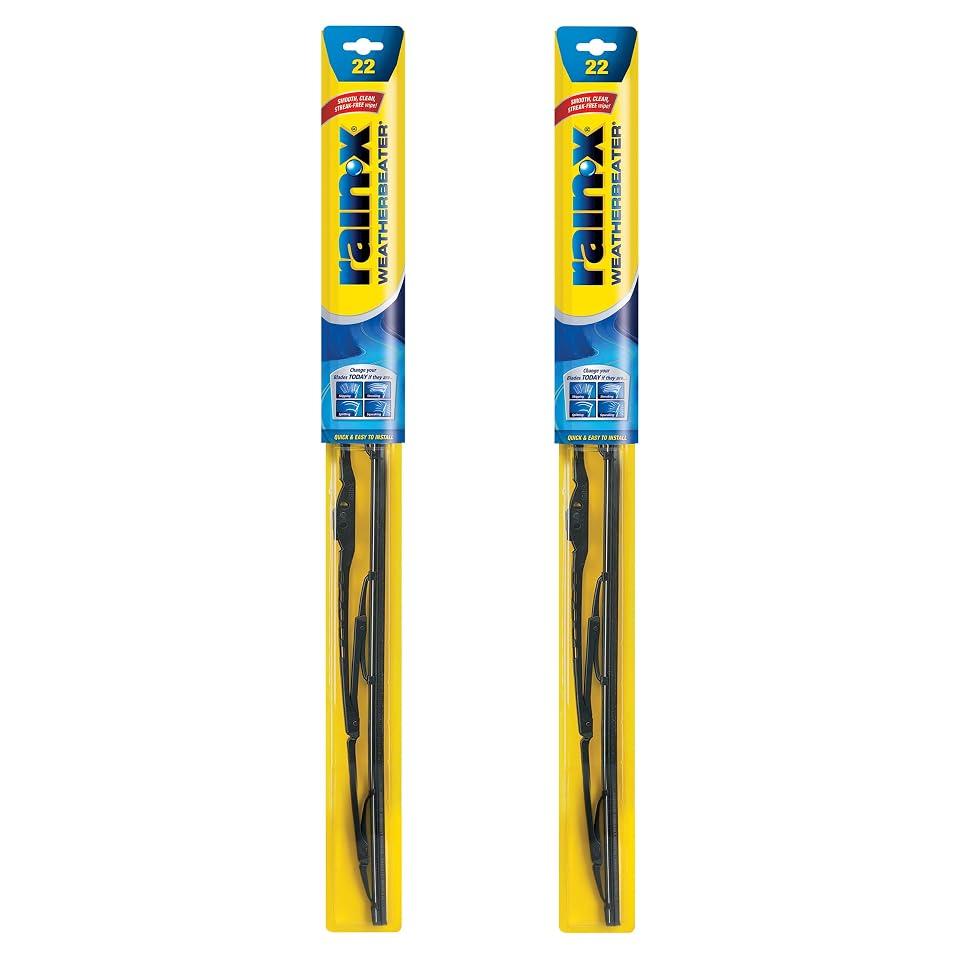 Rain-X 820149 WeatherBeater Wiper Blades, 22" Windshield Wipers (Pack of 2), Automotive Replacement Windshield Wiper Blades That Meet Or Exceed OEM Quality And Durability