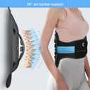3.0 LSO Back brace for lower back with Maximum Decompression Plate&Comfort Curve Back Support New Added with Foam Pad,Dual Pulley System Lumbar Support Belt for Lower Back Pain Relieve,Pre and Post Spine Surgery