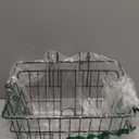 Retrospec Apollo-Lite Lift-Off Bike Basket - Detachable Steel Handlebar Basket with Carrying Handle for Commuting, Shopping & Beach Trips - 14.5in x 9.5in Weather-Resistant Biking Gear (Black)