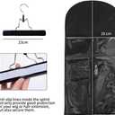 Wig Bags Storage With Hanger- 3PCS Hair Extensions Storage Bag Hair Hangers For Extensions Hairpieces Storage Holder (black)