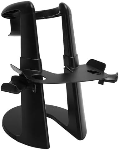 VR Headset Display Holder, ABS VR Headset Stand Universal for Standard Size VR Headset (Black)
