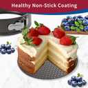 122PCs Cake Pan Sets for Baking, 7/8/9 Inch Round Cake Pans, Nonstick Springform Cake Pans, Cheesecake Baking Pans with 100 Pcs Piping Bags, 16 Pcs Nozzles, 3 Pcs Scrappers