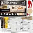 COCONIX White Leather & Vinyl Repair Kit for Furniture, Auto Seats & Marine