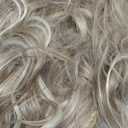 20 Inches Blonde Hair Extensions Clip ins, 4Pcs Curly Synthetic Clip in Hair Extensions (Color: Dark Blonde with Bleach Blonde Highlights)