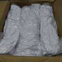 Trlyc Spandex Folding Chair Covers 30 Pcs Universal Fitted Stretchy Dining Chair Slipcovers for Wedding Party Banquet Flat-Front Chair Cover (White)