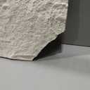 5-Pack 3D Faux Stone Wall Panels, PU Cement-Texture Wainscoting Panels for Interior Walls – Waterproof & Lightweight, Covers 38.7 Sq.Ft, 47.2" x 23.6", for TV Wall, Office, Living Room,White, 47.24"L x 23.62"W