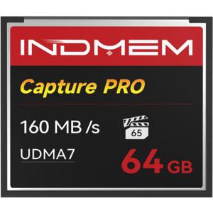 CF Card 64GB Memory Card High Speed UDMA Up to 160MB/s Camera Cards Designed for Photographers & Videographers,Support High-Speed Continuous Shooting or 4K Video Recording
