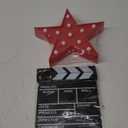 Tuanse 2 Pcs Movie Night Supplies Movie Theater Decor Film Clapper Board Accessory and Marquee Light LED Star Sign Props for Moving Night Decorations Party Supplies
