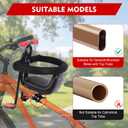 Kid's Bike Seat with Cushion, Front Mounted Child Bike Seat for Adult Bike