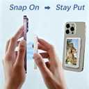 Selfie Monitor Screen for iPhone/Android,Magnetic Phone Vlog Selfie Screen with 1800mAh Battery&Bluetooth Remote,Wireless Back Camera Monitor for Live Streaming/TikTok(White)