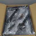 12 Pack L12 x H 8" Black Heavy Duty Shelf Brackets with Screws Metal Shelf Brackets Shelf Support Angle Brackets for Shelves L Brackets Heavy Duty Floating Shelf DIY