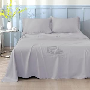 RV Sheets 100% Egyptian Cotton - RV King 72" x 75" Premium Quality 4 Piece Sheets for Campers - High Thread Count Light Grey Solid with 6-10" Deep Pocket