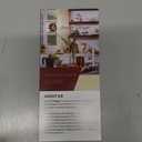 Jerry & Maggie Desktop Organizer Office Storage Rack Adjustable Wood Display Shelf Free Style Double H, Multi-Functional Mini Bookshelf for Desk Natural Stand (White)